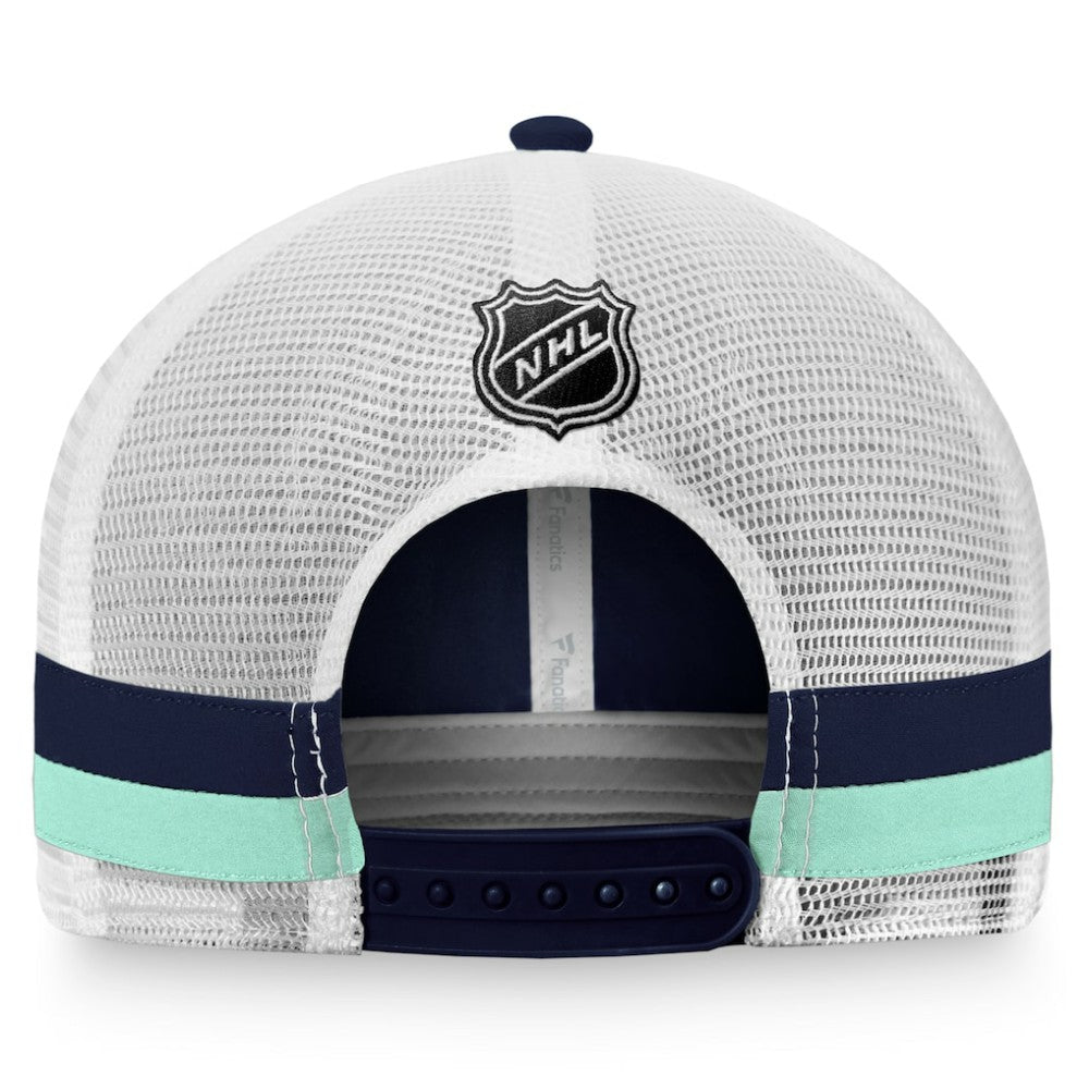 Seattle Kraken Fanatics Fundamental Striped Trucker Adjustable Hat -  NHL Hats