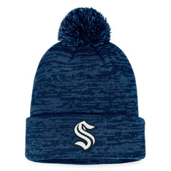 Seattle Kraken Fanatics Fundamental Cuffed Knit Hat with Pom -  NHL Hats