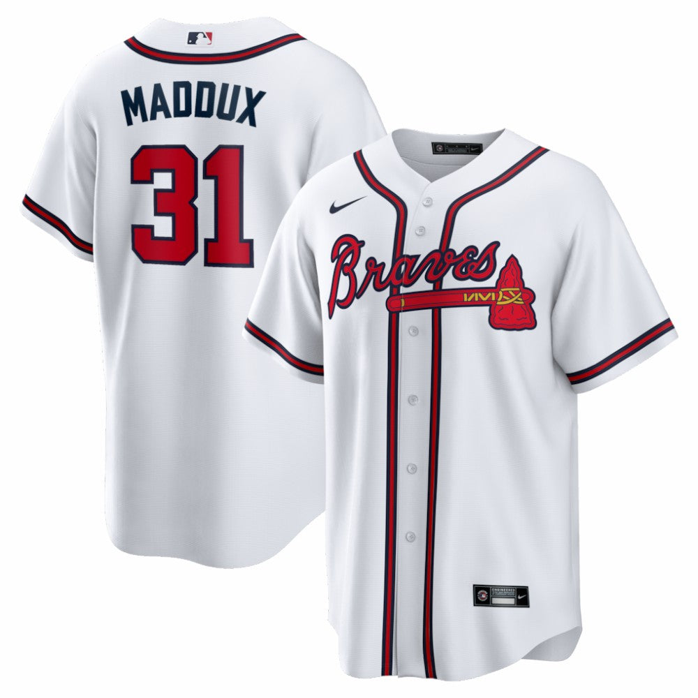Greg Maddux Atlanta Braves Nike Home Retired Player Replica Jersey - MLB Jerseys