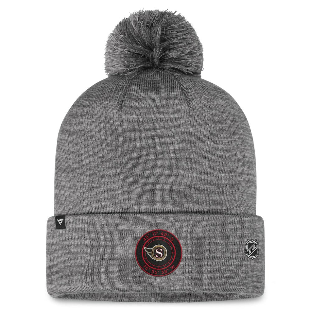 Ottawa Senators Fanatics Authentic Pro Home Ice Cuffed Knit Hat with Pom -  NHL Hats