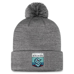 Seattle Kraken Fanatics Authentic Pro Home Ice Cuffed Knit Hat with Pom -  NHL Hats