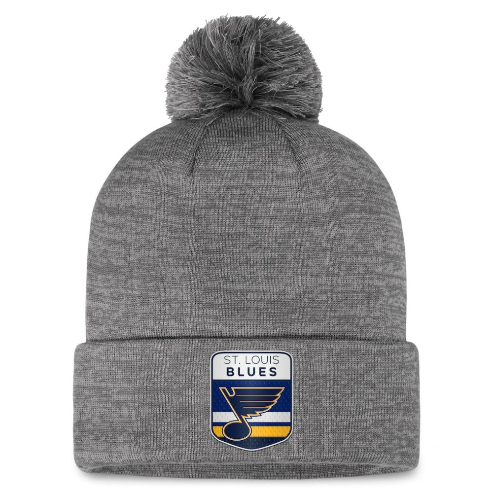 St. Louis Blues Fanatics Authentic Pro Home Ice Cuffed Knit Hat with Pom -  NHL Hats