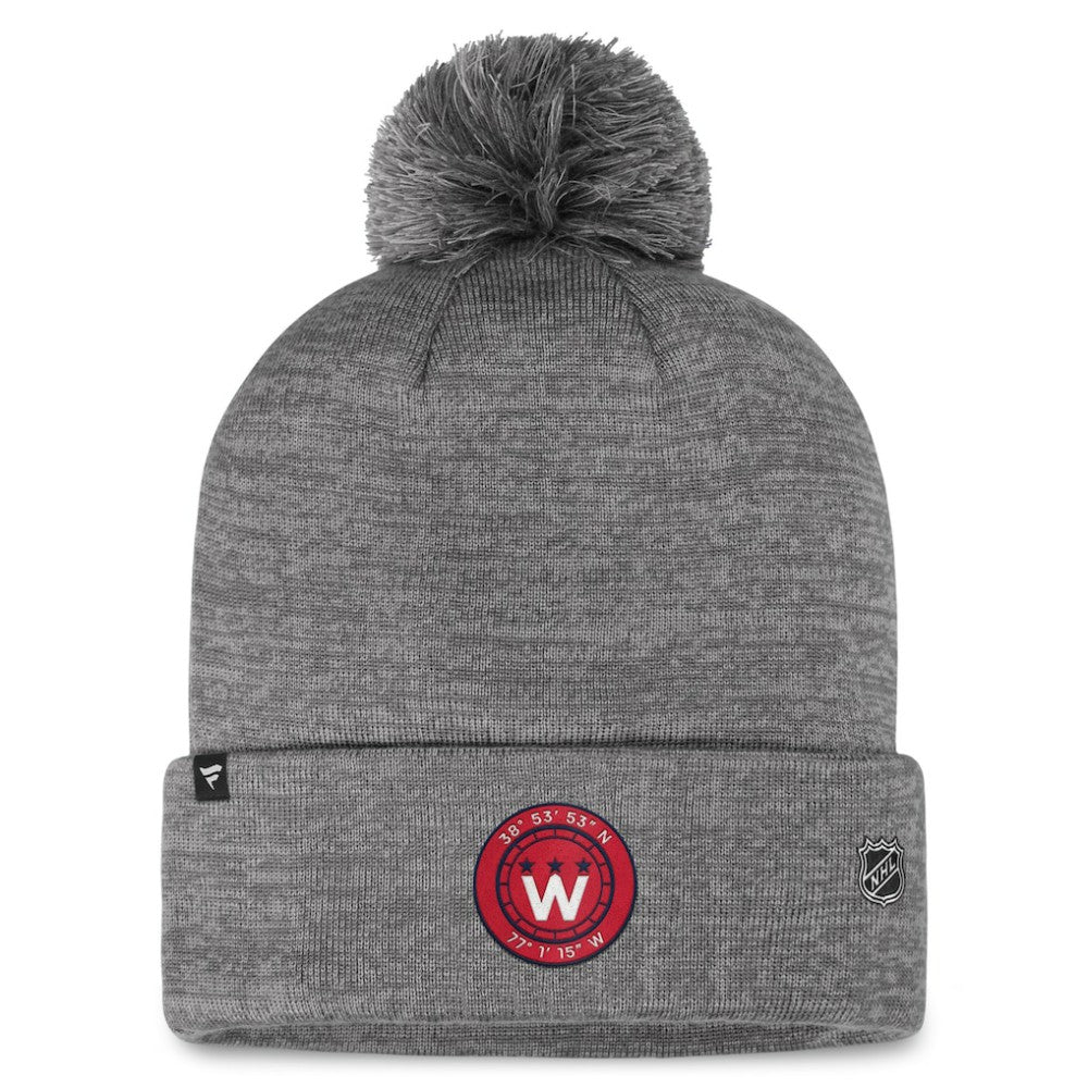 Washington Capitals Fanatics Authentic Pro Home Ice Cuffed Knit Hat with Pom -  NHL Hats