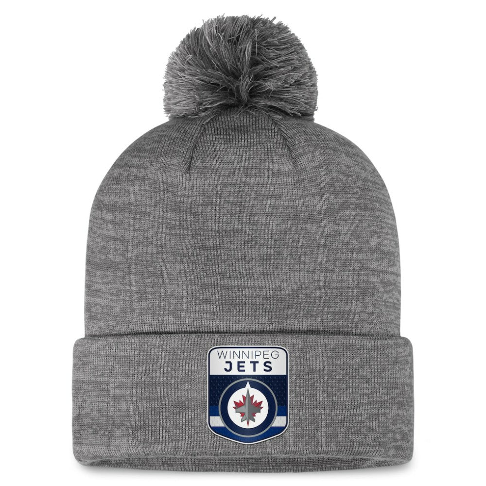 Winnipeg Jets Fanatics Authentic Pro Home Ice Cuffed Knit Hat with Pom -  NHL Hats