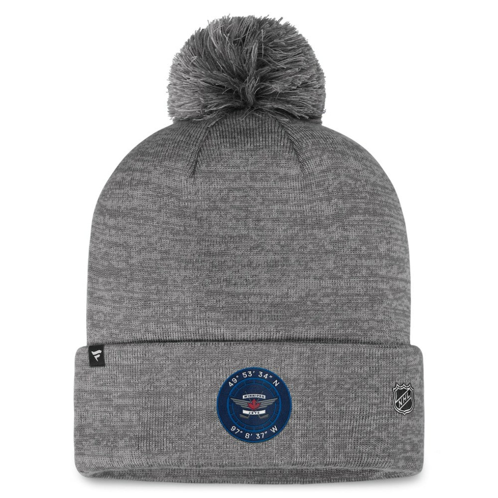 Winnipeg Jets Fanatics Authentic Pro Home Ice Cuffed Knit Hat with Pom -  NHL Hats