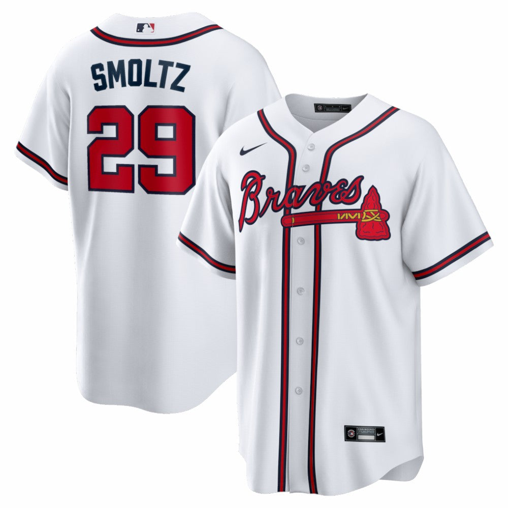 John Smoltz Atlanta Braves Nike Home Retired Player Replica Jersey - MLB Jerseys