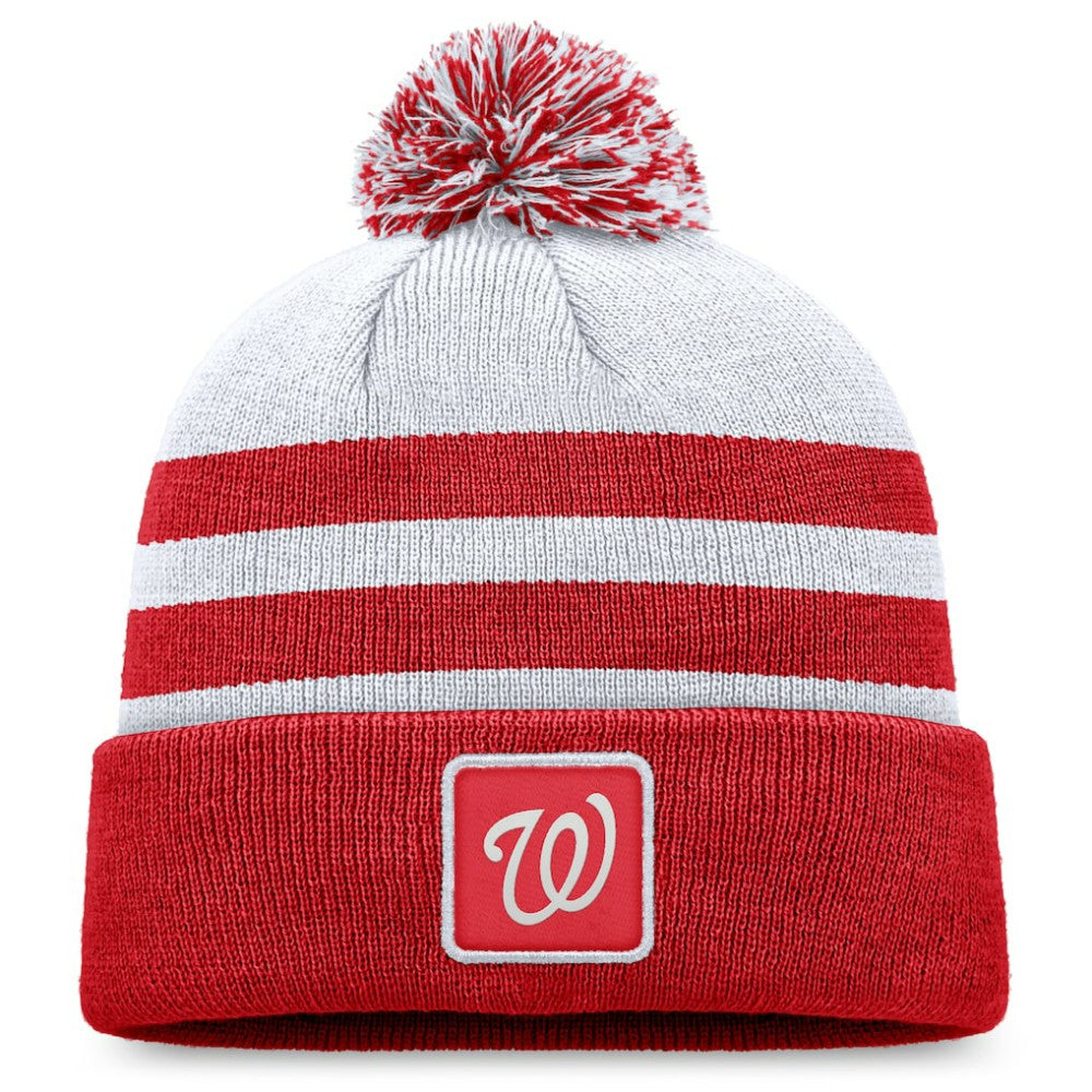 Washington Nationals Fanatics Cuffed Knit Hat with Pom - MLB Hats