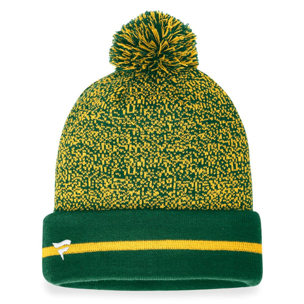 Athletics Fanatics Space-Dye Cuffed Knit Hat with Pom - MLB Hats