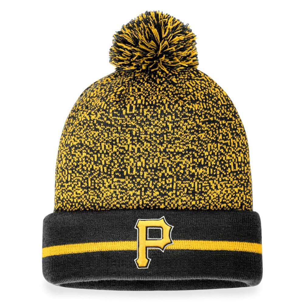 Pittsburgh Pirates Fanatics Space-Dye Cuffed Knit Hat with Pom - MLB Hats