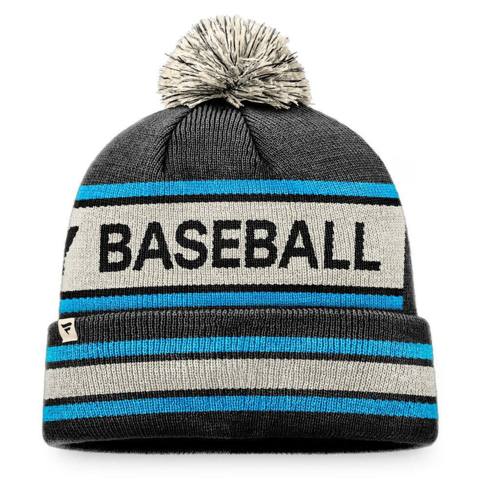 Miami Marlins Fanatics Hometown Slogan Cuffed Knit Hat with Pom - MLB Hats