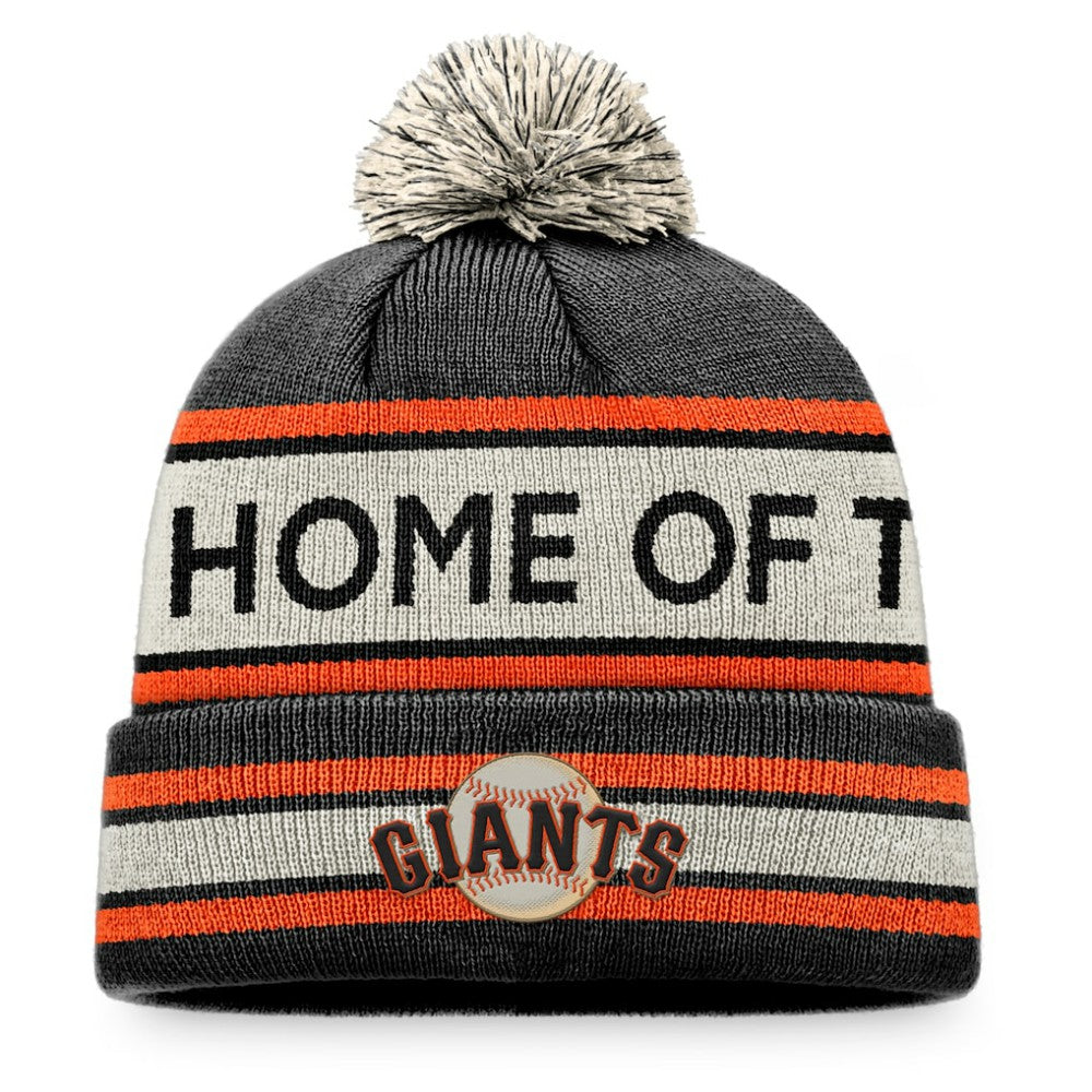 San Francisco Giants Fanatics Hometown Slogan Cuffed Knit Hat with Pom - MLB Hats