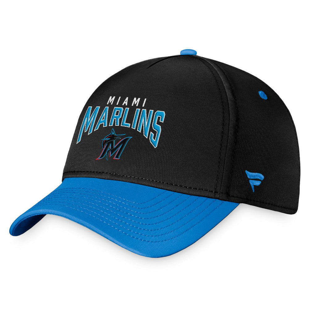 Miami Marlins Fanatics Stacked Logo Flex Hat - MLB Hats