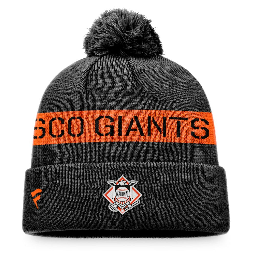 San Francisco Giants Fanatics League Logo Cuffed Knit Hat with Pom - MLB Hats