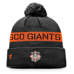 San Francisco Giants Fanatics League Logo Cuffed Knit Hat with Pom - MLB Hats
