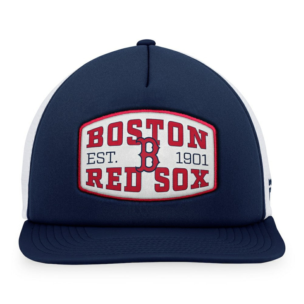 Boston Red Sox Fanatics Foam Front Patch Trucker Snapback Hat - MLB Hats