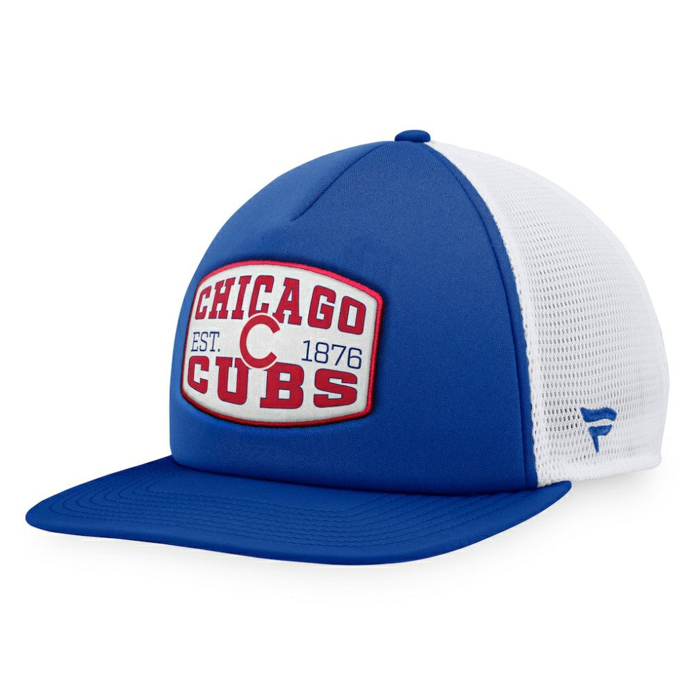 Chicago Cubs Fanatics Foam Front Patch Trucker Snapback Hat - MLB Hats