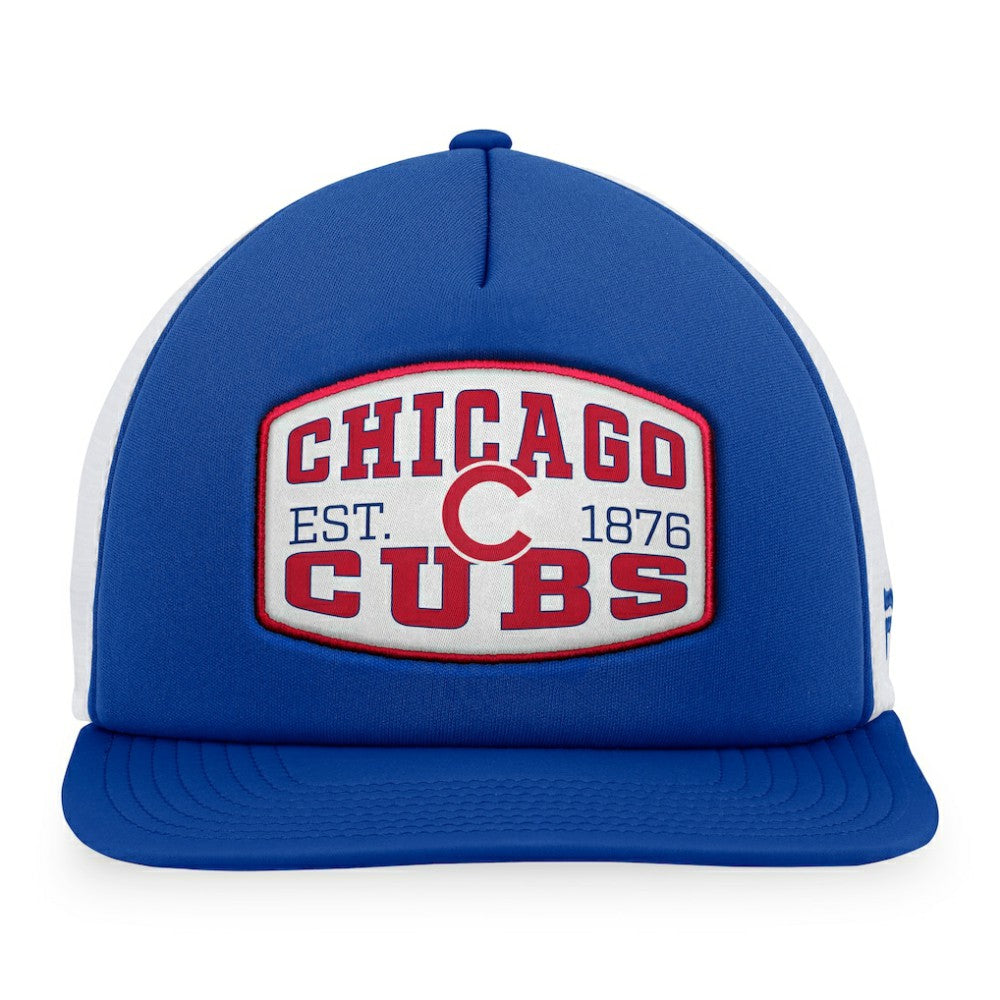Chicago Cubs Fanatics Foam Front Patch Trucker Snapback Hat - MLB Hats