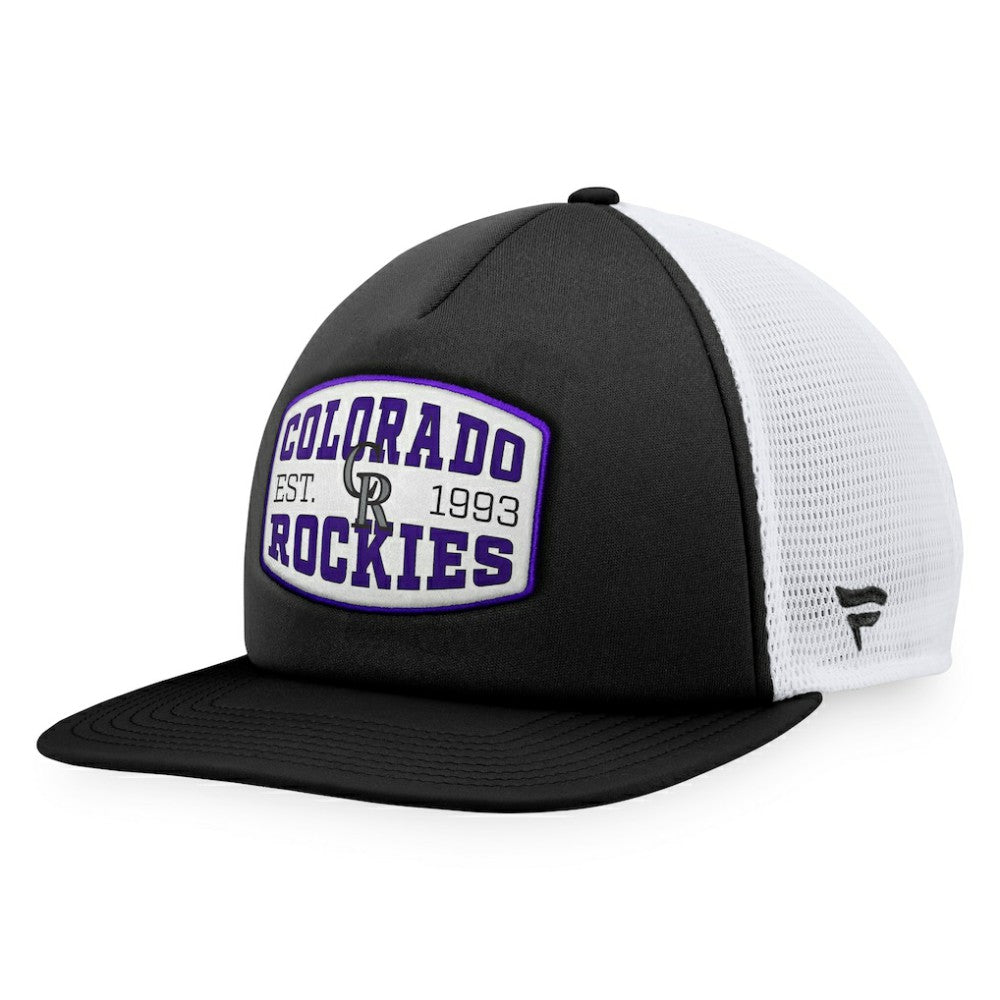 Colorado Rockies Fanatics Foam Front Patch Trucker Snapback Hat - MLB Hats