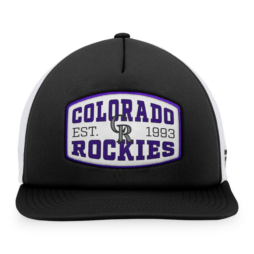 Colorado Rockies Fanatics Foam Front Patch Trucker Snapback Hat - MLB Hats