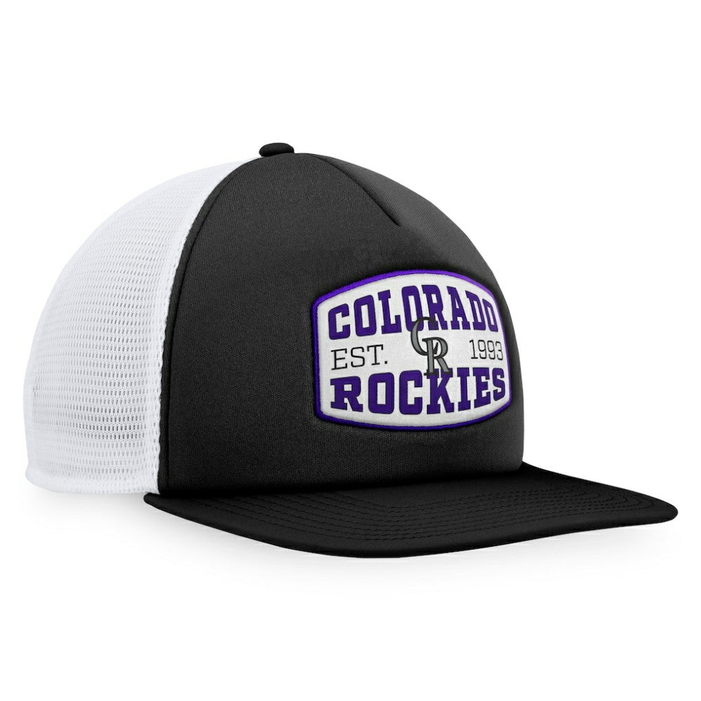 Colorado Rockies Fanatics Foam Front Patch Trucker Snapback Hat - MLB Hats