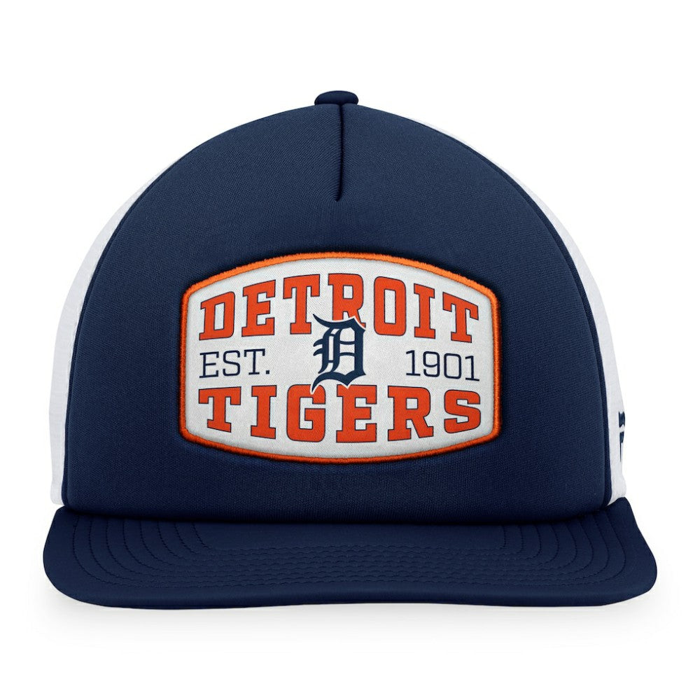 Detroit Tigers Fanatics Foam Front Patch Trucker Snapback Hat - MLB Hats