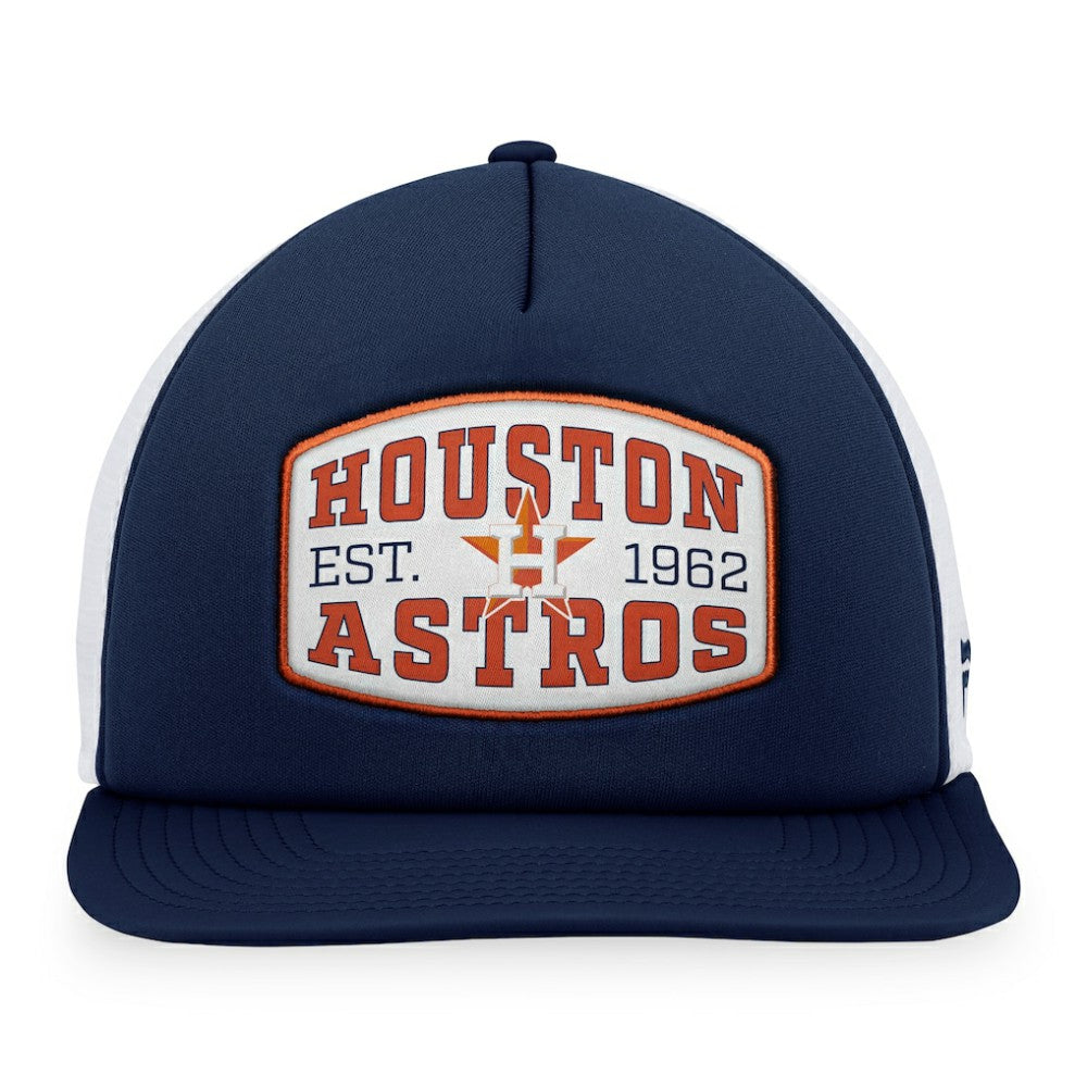Houston Astros Fanatics Foam Front Patch Trucker Snapback Hat - MLB Hats