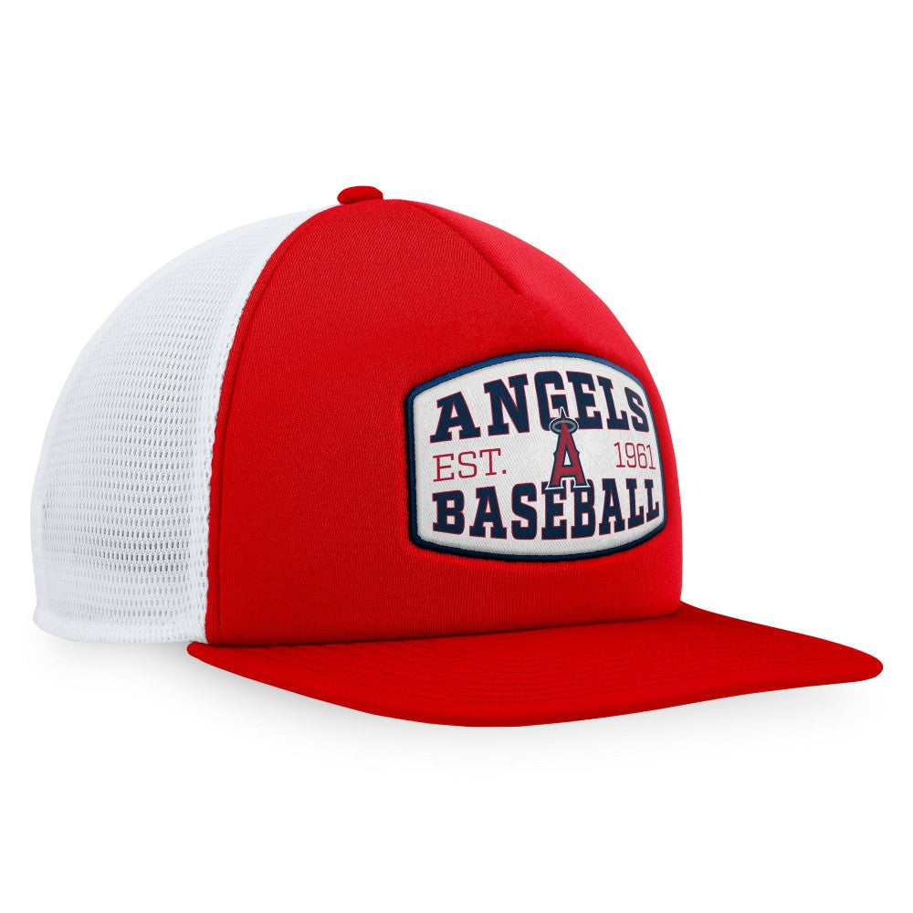 Los Angeles Angels Fanatics Foam Front Patch Trucker Snapback Hat - MLB Hats