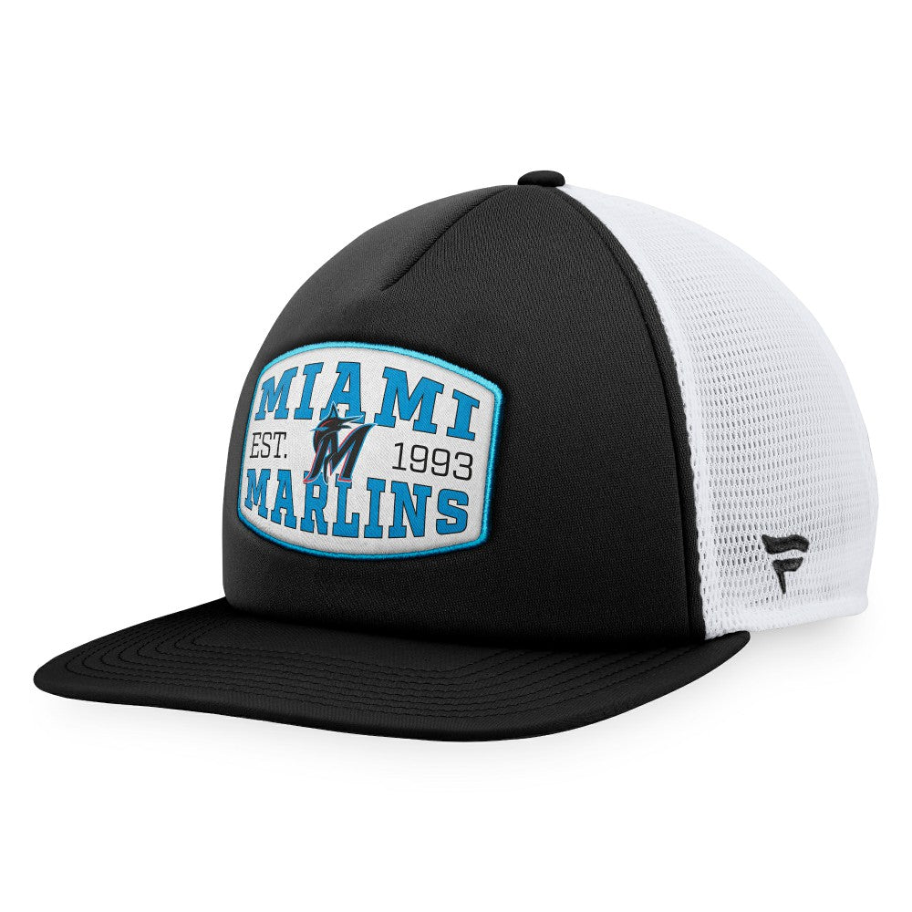 Miami Marlins Fanatics Foam Front Patch Trucker Snapback Hat - MLB Hats