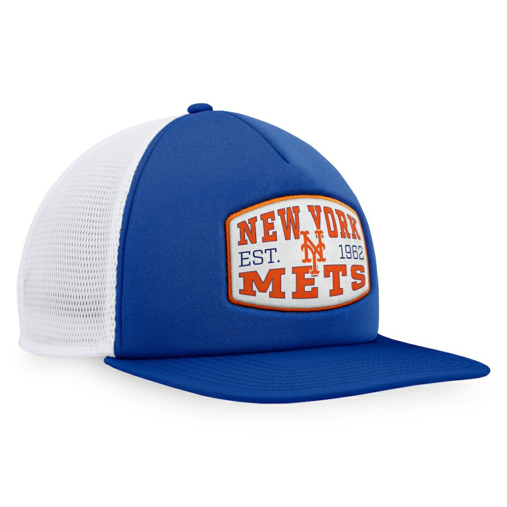 New York Mets Fanatics Foam Front Patch Trucker Snapback Hat - MLB Hats