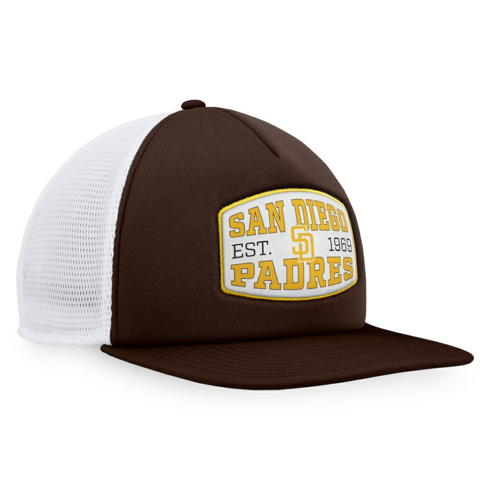 San Diego Padres Fanatics Foam Front Patch Trucker Snapback Hat - MLB Hats