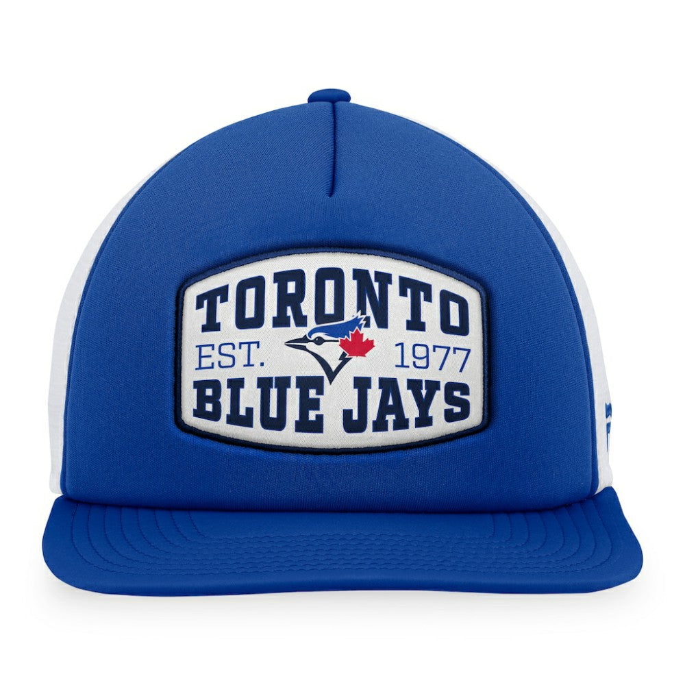 Toronto Blue Jays Fanatics Foam Front Patch Trucker Snapback Hat - MLB Hats