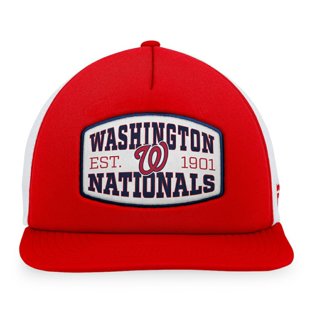Washington Nationals Fanatics Foam Front Patch Trucker Snapback Hat - MLB Hats
