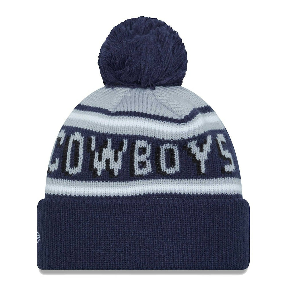 Dallas Cowboys Youth Gridiron Classics Main Cuffed Knit Hat with Pom | NFL Hot