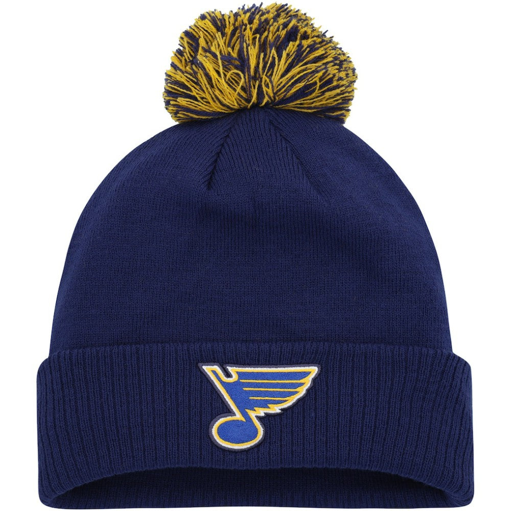 St. Louis Blues adidas COLD.RDY Cuffed Knit Hat with Pom -  NHL Hats