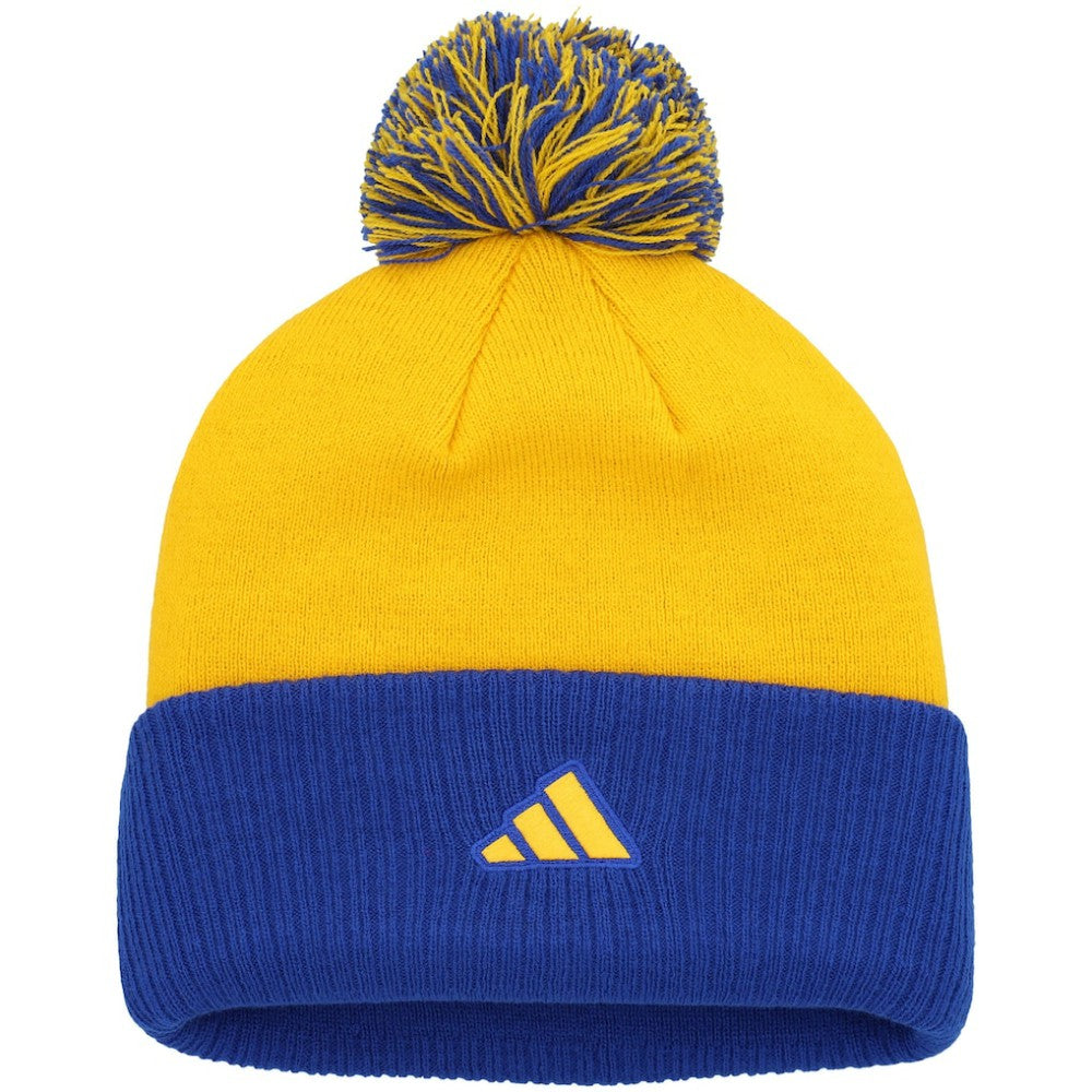 St. Louis Blues adidas Women's Laurel Cuffed Knit Hat with Pom -  NHL Hats