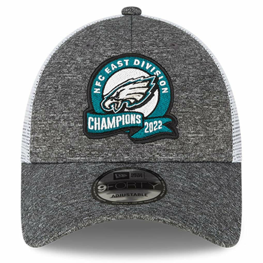 Philadelphia Eagles 2022 NFC East Division Champions Locker Room 9FORTY Adjustable Hat | NFL Sale