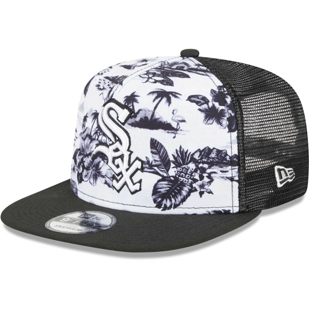 Chicago White Sox New Era Vacay 2.0 A-Frame Trucker 9FIFTY Snapback Hat - MLB Hats