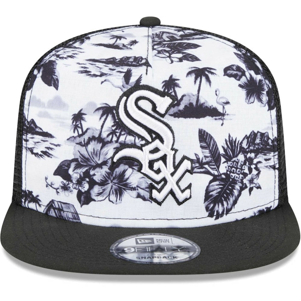 Chicago White Sox New Era Vacay 2.0 A-Frame Trucker 9FIFTY Snapback Hat - MLB Hats