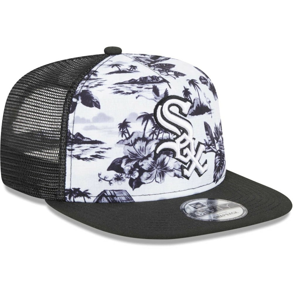 Chicago White Sox New Era Vacay 2.0 A-Frame Trucker 9FIFTY Snapback Hat - MLB Hats