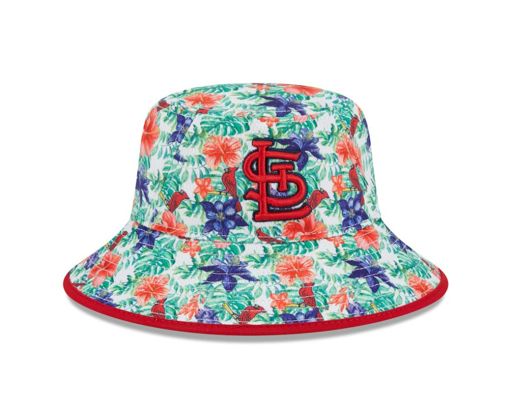 St. Louis Cardinals New Era Tropic Floral Bucket Hat - MLB Hats
