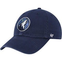 Navy Minnesota Timberwolves '47 Core Logo Clean Up Adjustable Hat | NBA