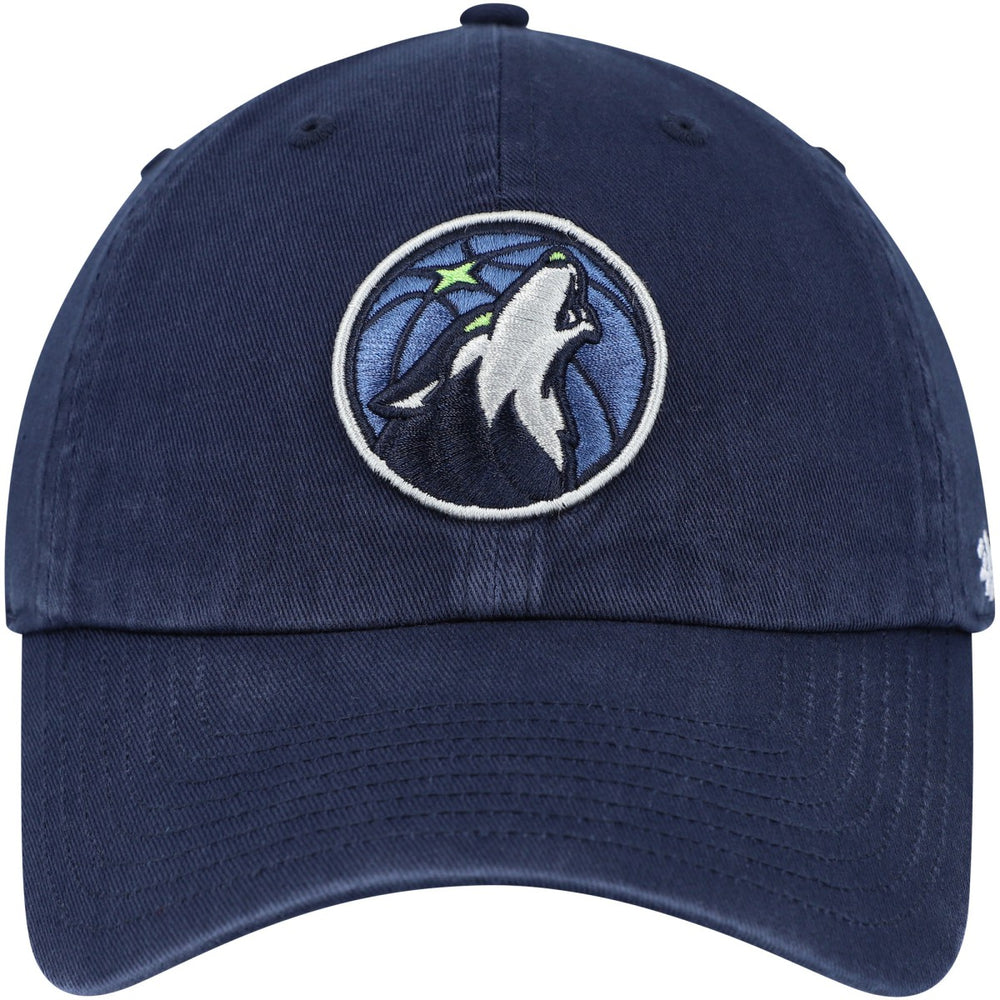 Navy Minnesota Timberwolves '47 Core Logo Clean Up Adjustable Hat | NBA