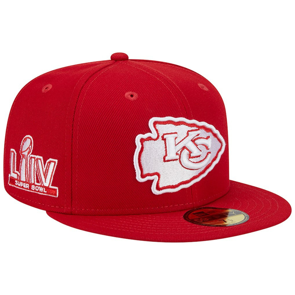 Kansas City Chiefs Super Bowl LIV Main Patch 59FIFTY Fitted Hat | NFL US