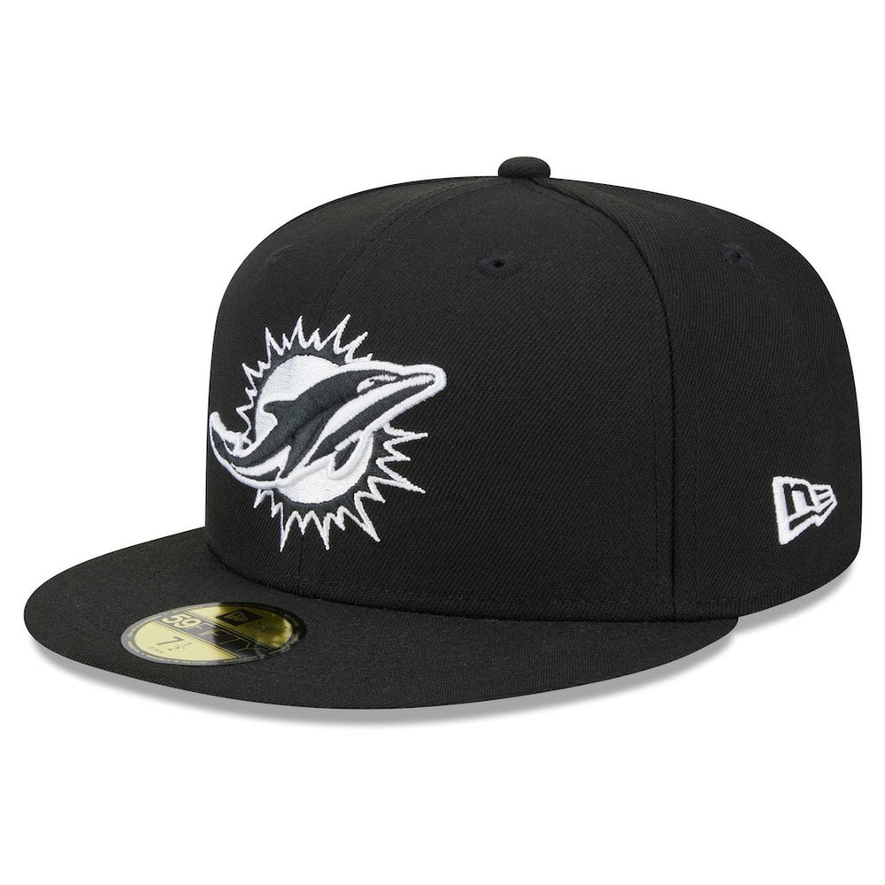 Miami Dolphins Main Patch 59FIFTY Fitted Hat | NFL Discount
