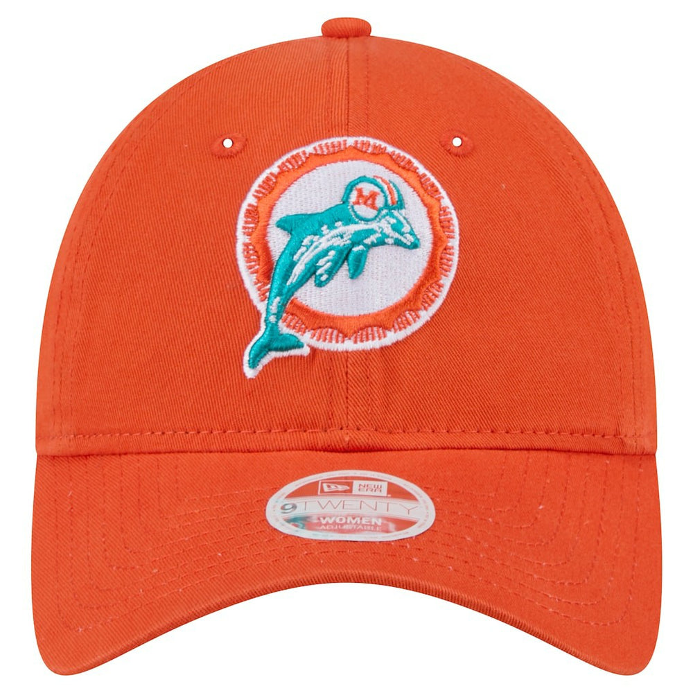 Miami Dolphins Women's Throwback Main Core Classic 2.0 9TWENTY Adjustable Hat | NFL Sale