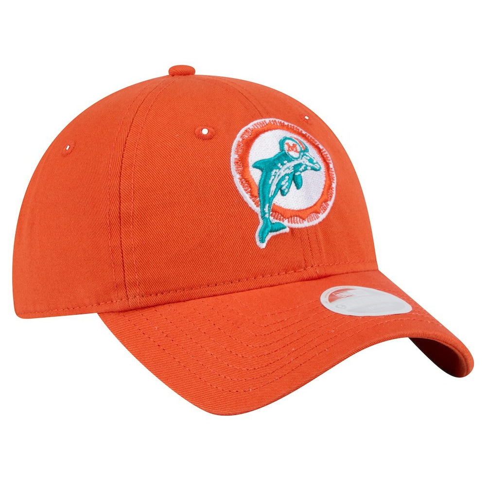 Miami Dolphins Women's Throwback Main Core Classic 2.0 9TWENTY Adjustable Hat | NFL Sale