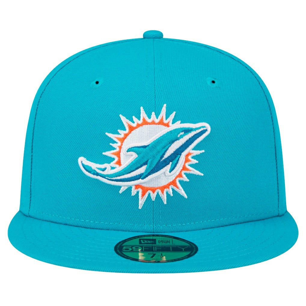 Miami Dolphins Main Patch 59FIFTY Fitted Hat | NFL Near me