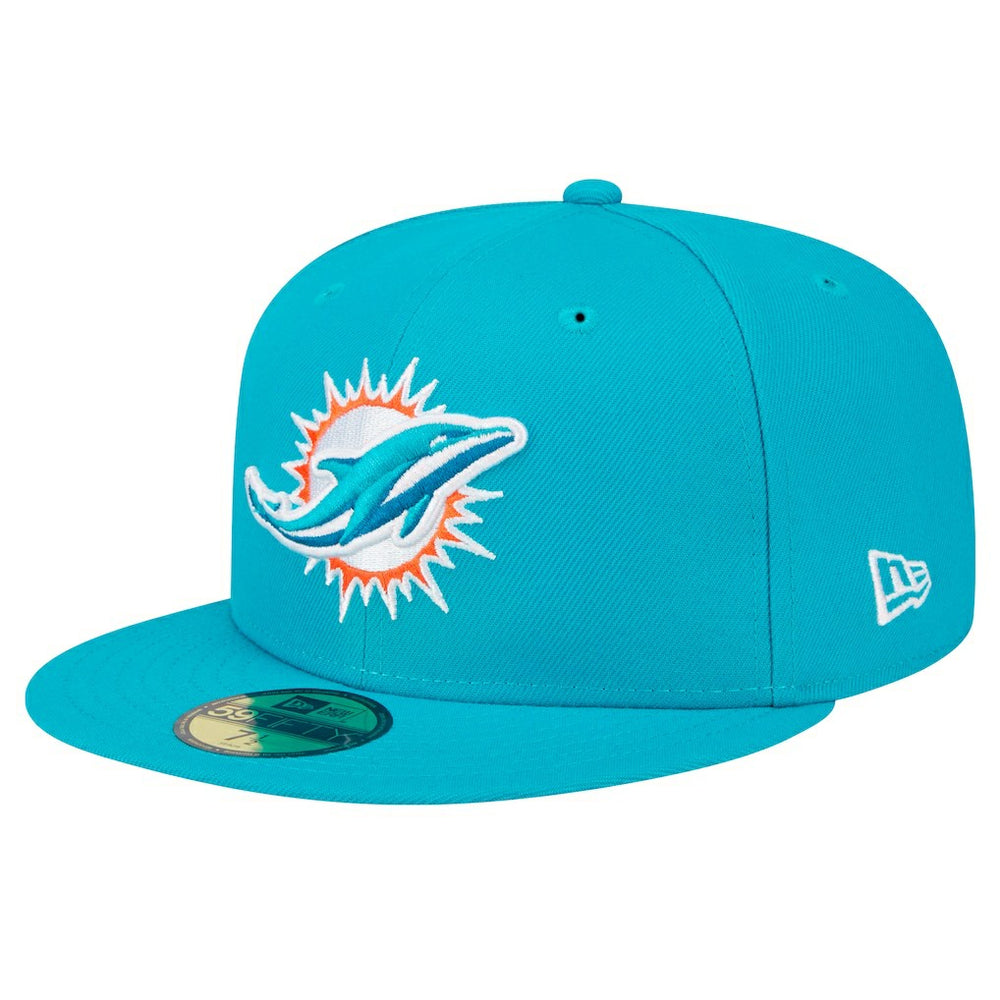Miami Dolphins Main Patch 59FIFTY Fitted Hat | NFL Near me