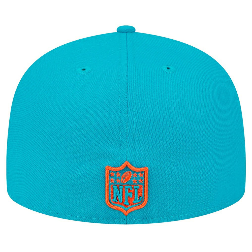 Miami Dolphins Main Patch 59FIFTY Fitted Hat | NFL Near me