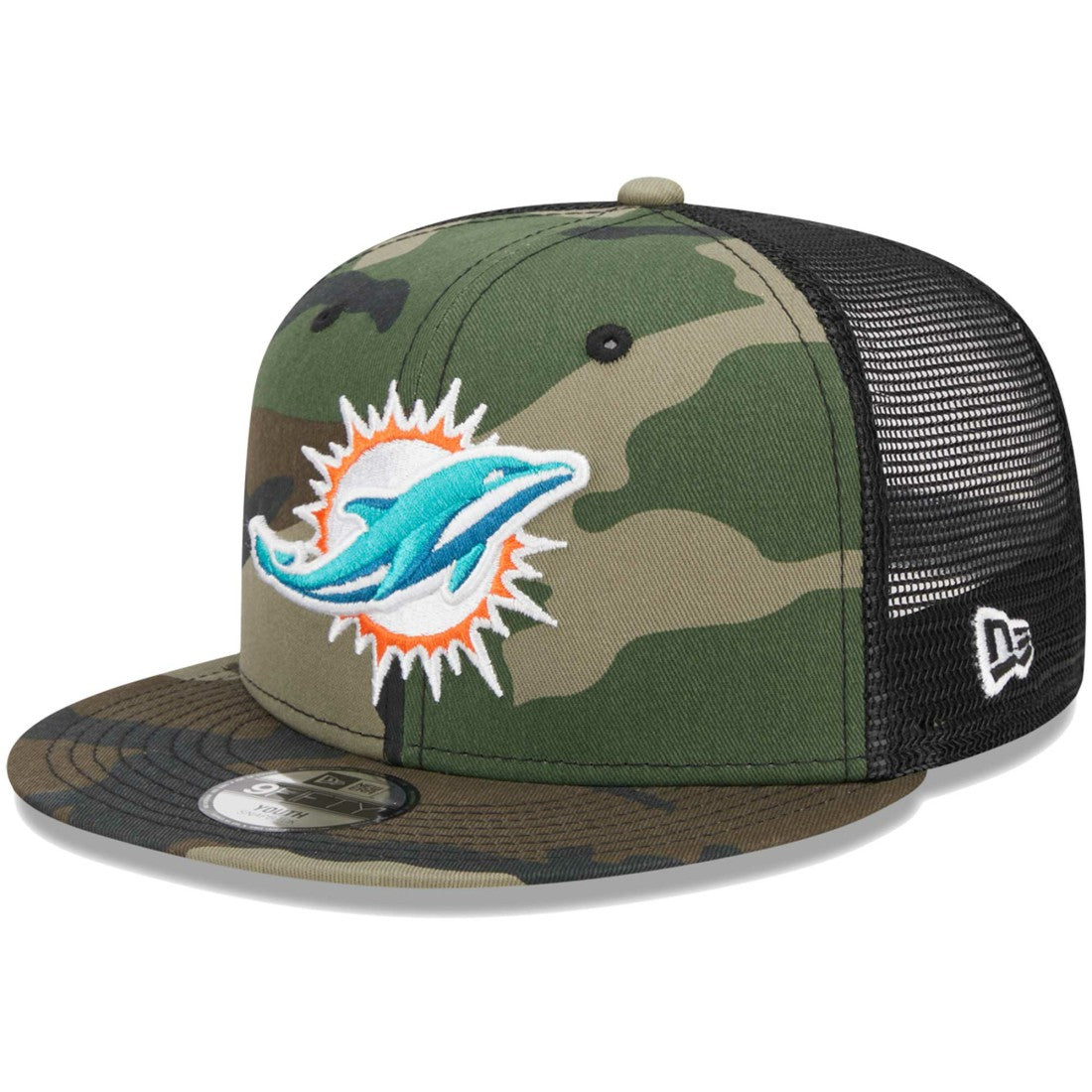 Miami Dolphins Youth Main Trucker 9FIFTY Snapback Hat | NFL Sale
